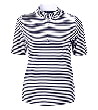 LCK00157 - Ladies Virtue Eco Pique Stripe Recycled Top